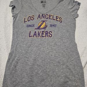 NBA Women's Gray Los Angeles Lakers Tee
